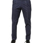 Briglia 1949 DarkBlue Wool Straight Formal Dress Trouser Pants