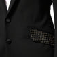 Dolce & Gabbana Black Embellished Single Breasted Blazer