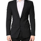 Dolce & Gabbana Black MARTINI Single Breasted Tuxedo Blazer