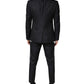 Dolce & Gabbana Black White Single Breasted SICILIA Men 3 Piece Suit