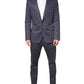 Dolce & Gabbana Blue Single Breasted MARTINI 2 Piece Suit