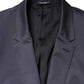 Dolce & Gabbana Blue Single Breasted MARTINI 2 Piece Suit