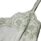 Dolce & Gabbana Light Green Floral Lace Lingerie Top Underwear
