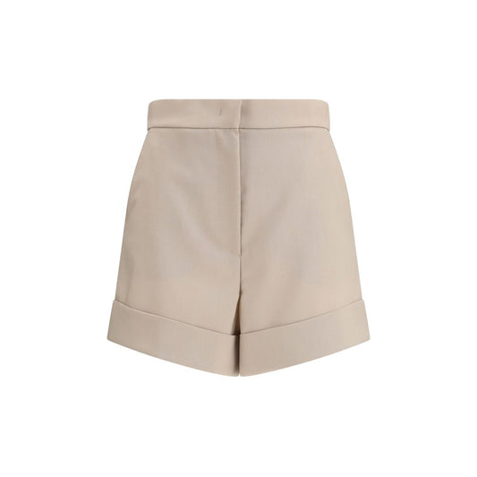 Max Mara Bicolor Fleece Wool Bermuda Shorts