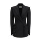 Max Mara Black Fleece Wool Blazer