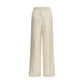 Loulou De Saison Beige Silk Casual Pants
