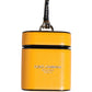 Dolce & Gabbana Case Yellow Calf Leather Logo Flip Holder Strap Airpods