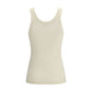 Lemaire Beige Cotton Sleeveles T-Shirt