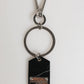 Dolce & Gabbana Black Silver Brass LogoPlaque Metal Ring Keyring  Keychain