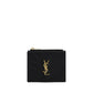 Saint Laurent Black Calf Leather Bos Taurus Wallet