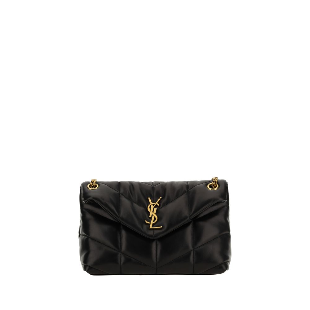 Saint Laurent Black Lamb Leather Shoulder Bag