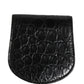 Dolce & Gabbana Black Exotic Skin Condom Case Holder Pocket Wallet