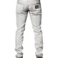 Dolce & Gabbana Light Gray Distressed Skinny Men Denim Jeans