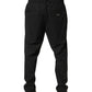 Dolce & Gabbana Black Wool Skinny Jogger Trouser Pants