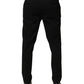 Dolce & Gabbana Black Wool Skinny Men Dress Trouser Pants