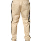 Dolce & Gabbana Beige Cotton Skinny Men Jogger Trouser Pants