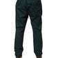 Dolce & Gabbana Green Cotton Skinny Men Jogger Trouser Pants