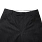 Dolce & Gabbana Black Stripes Wool Dress Formal Trouser Pants