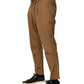 Dolce & Gabbana Brown Cotton Straight Chino Men Trouser Pants