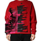 Dolce & Gabbana Red Graphic Crew Neck Men Sweatshirt Sweater