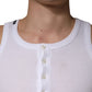 Dolce & Gabbana White Sleeveless Round Neck Tank Top T-shirt