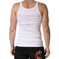 Dolce & Gabbana White Sleeveless Round Neck Tank Top T-shirt