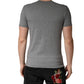 Dolce & Gabbana Gray DG Logo Crew Neck Men Underwear T-shirt