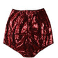 Dolce & Gabbana Red Sequin Embellished High Waist Girdle Underwear