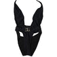 Dolce & Gabbana Black DG Nylon One-Piece Swimsuit Swimwear