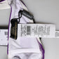 Dolce & Gabbana Purple White Stripes Nylon Bandeau Swimwear