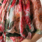 Dolce & Gabbana Multicolor Floral Silk Layered Maxi Dress