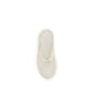 Prada White Rubber Flip-Flop Sandals