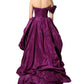 Dolce & Gabbana Purple Strapless A-line Asymmetric Dress