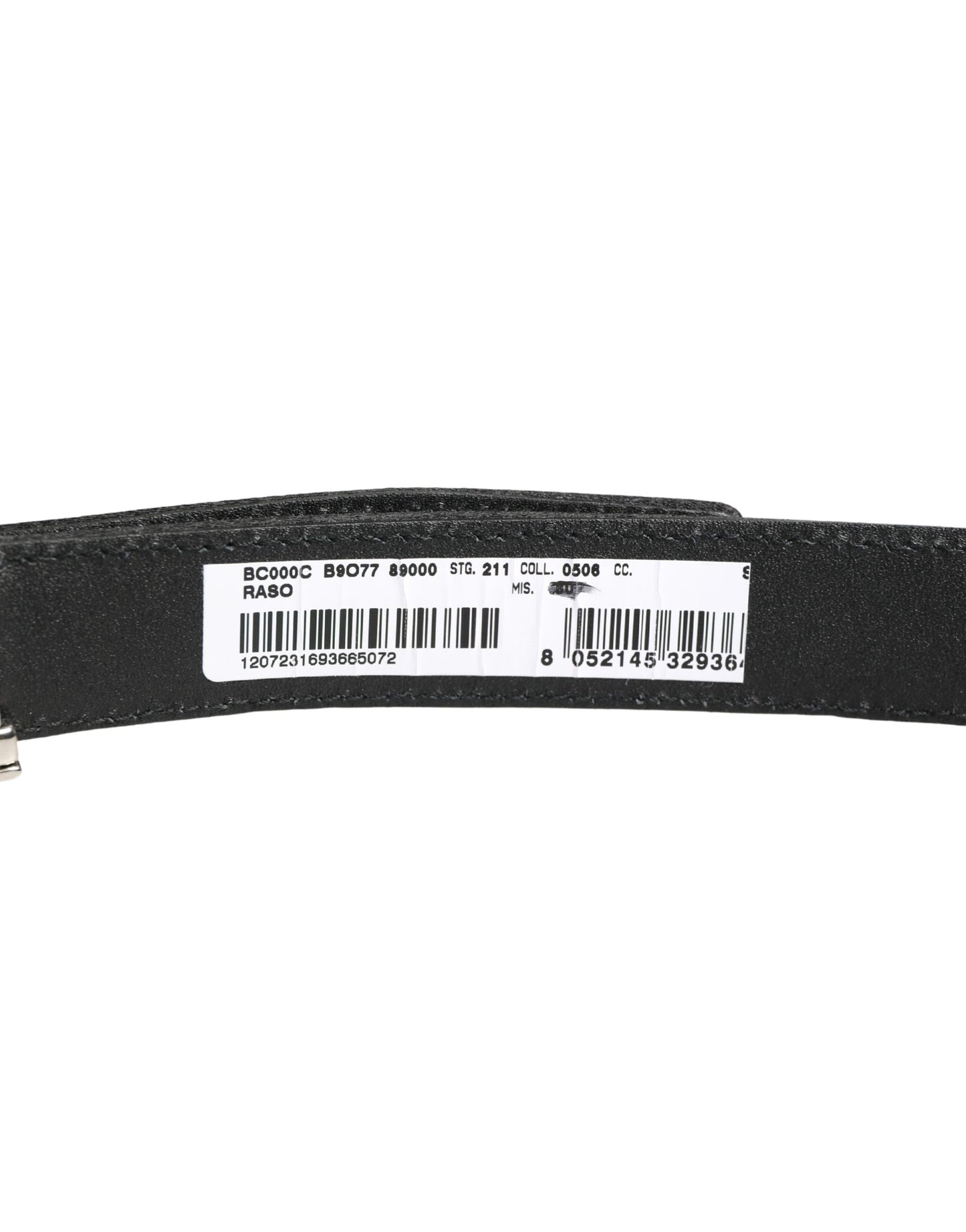 Dolce & Gabbana Men Black Classic Leather Metal Buckle Belt