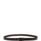 Dolce & Gabbana Men Brown Classic Leather Metal Buckle Belt