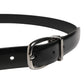 Dolce & Gabbana Men Black Classic Leather Metal Buckle Belt