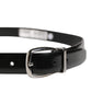 Dolce & Gabbana Men Black Classic Leather Metal Buckle Belt
