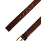 Dolce & Gabbana Men Brown Classic Leather Metal Buckle Belt