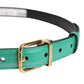 Dolce & Gabbana Men Green Classic Leather Metal Buckle Belt
