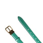 Dolce & Gabbana Men Green Classic Leather Metal Buckle Belt