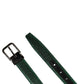 Dolce & Gabbana Men Green Lurex Polyester Metal Buckle Belt