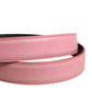 Dolce & Gabbana Men Pink Classic Leather Metal Buckle Belt