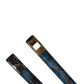 Dolce & Gabbana Men Blue Calf Leather Logo Metal Buckle Belt