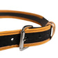 Dolce & Gabbana Men Black Orange Polyester Metal Buckle Belt