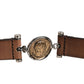 Dolce & Gabbana Men Brown Classic Leather Metal Buckle Belt