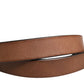 Dolce & Gabbana Men Brown Classic Leather Metal Buckle Belt