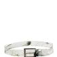 Dolce & Gabbana Men White Floral PVC Silver Metal Buckle Belt