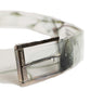 Dolce & Gabbana Men White Floral PVC Silver Metal Buckle Belt