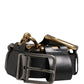 Dolce & Gabbana Men Black Classic Leather Metal Buckle Belt
