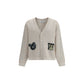 Off-White Beige Cotton Cardigan